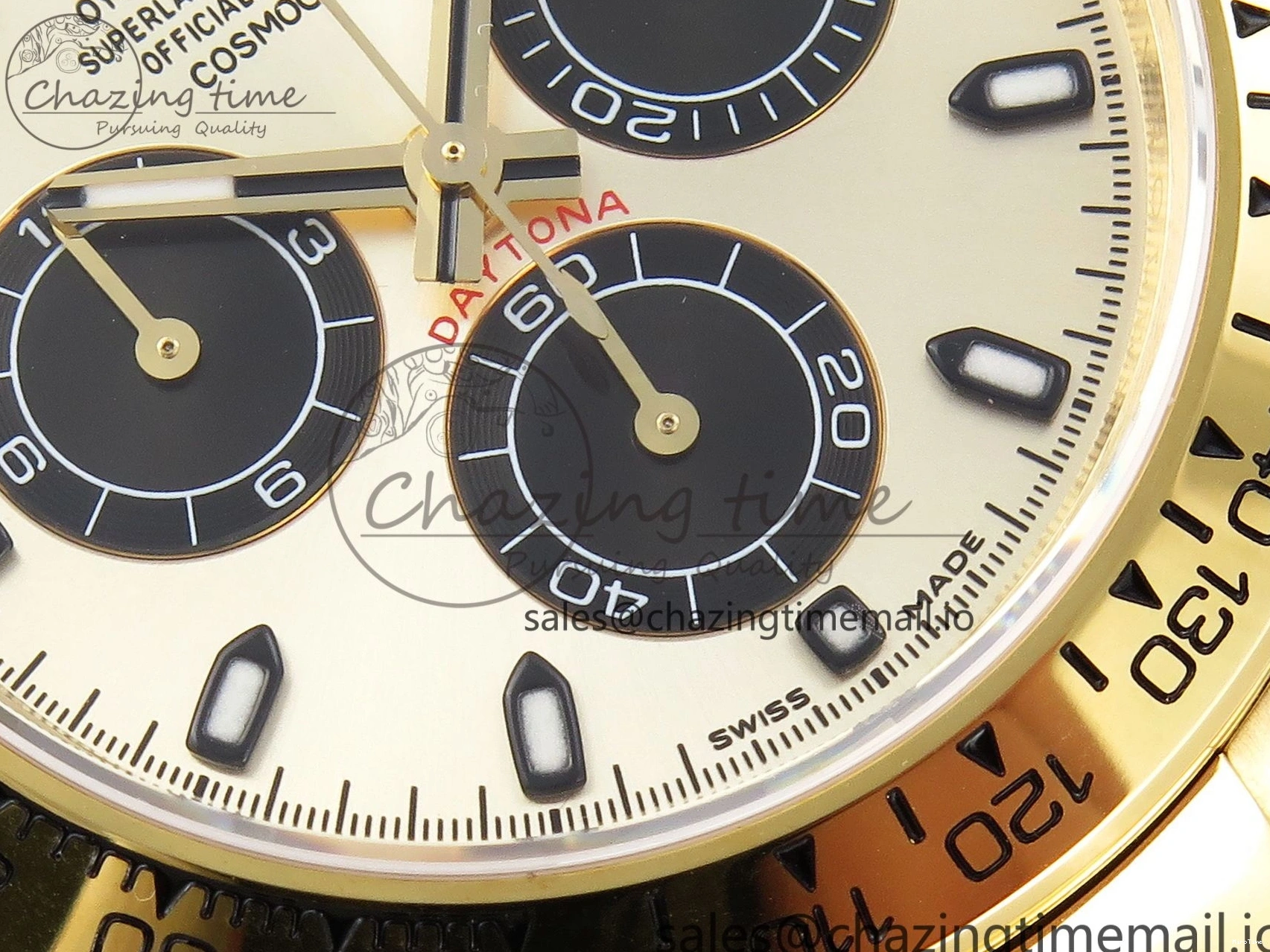 MiroTime 0101 Durable Daytona 116508 KING 1:1 Best Edition YG Black Dial on YG Bracelet SH 1907